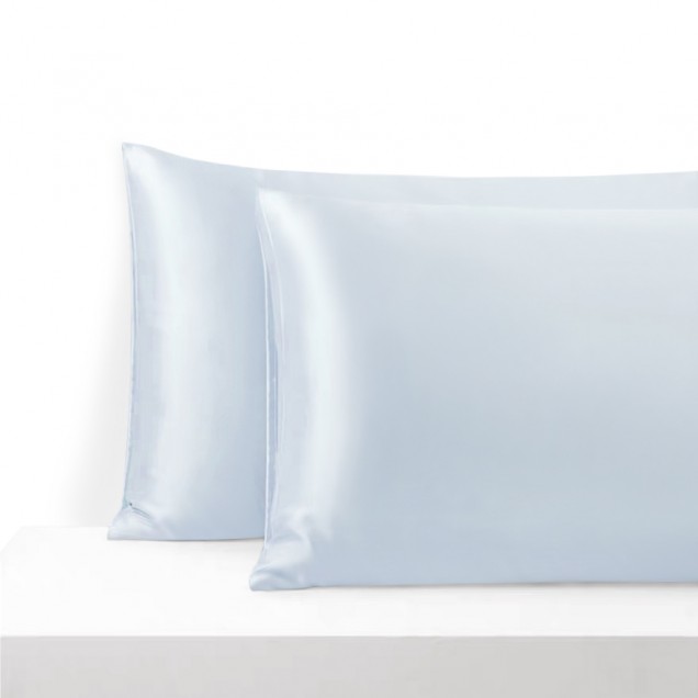 Alice Blue Envelope 22 Momme Mulberry Silk Pillowcase UK Alice Blue Envelope 22 Momme Mulberry Silk Pillowcase UK