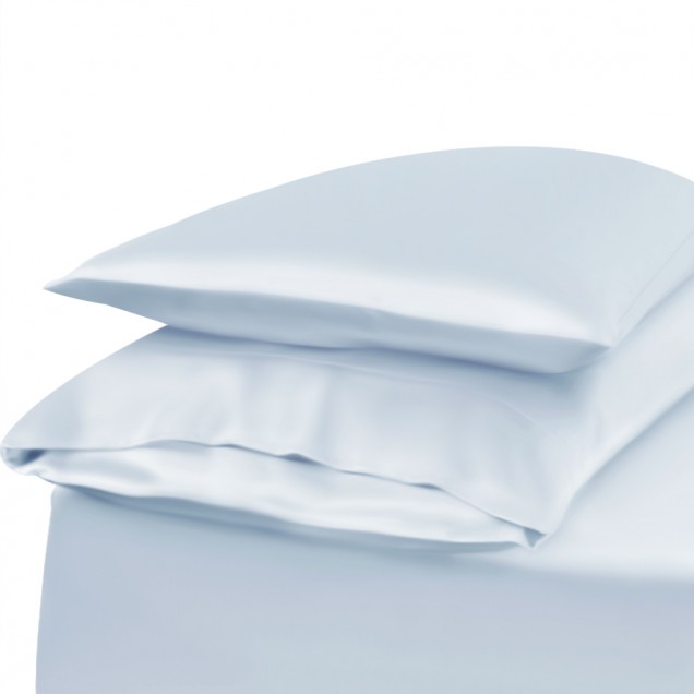 Alice Blue Envelope 22 Momme Mulberry Silk Pillowcase UK Alice Blue Envelope 22 Momme Mulberry Silk Pillowcase UK