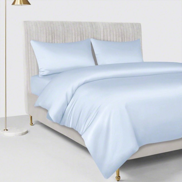 Baby Blue 22 Momme Mulberry Silk Duvet Cover UK Baby Blue 22 Momme Mulberry Silk Duvet Cover UK