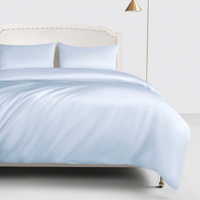 Baby Blue 22 Momme Mulberry Silk Duvet Cover UK Baby Blue 22 Momme Mulberry Silk Duvet Cover UK