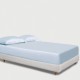 Baby Blue 22 Momme Mulberry Silk Fitted Sheet UK Baby Blue 22 Momme Mulberry Silk Fitted Sheet UK
