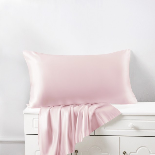 Baby Pink Envelope 22 Momme Mulberry Silk Pillowcase UK Baby Pink Envelope 22 Momme Mulberry Silk Pillowcase UK