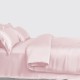 Baby Pink 3 PCS 22 Momme Mulberry Silk Duvet Cover Set UK