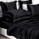 Black 22 Momme Mulberry Silk Duvet Cover UK Black 22 Momme Mulberry Silk Duvet Cover UK