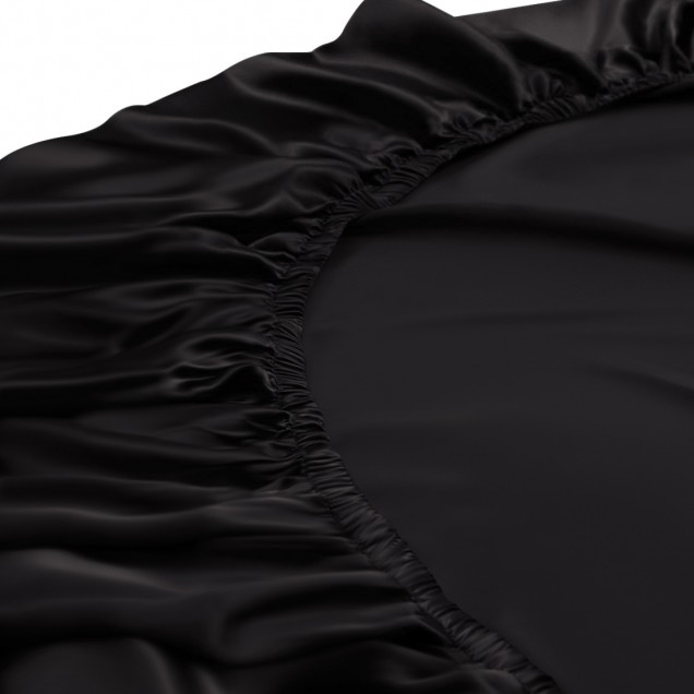 Black 22 Momme Mulberry Silk Fitted Sheet UK Black 22 Momme Mulberry Silk Fitted Sheet UK