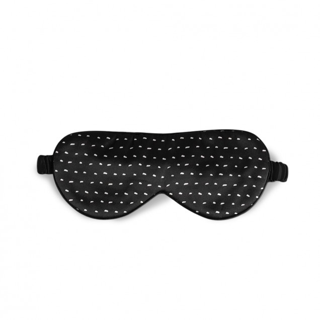 Black Dot Silk Sleep Mask UK Black Dot Silk Sleep Mask UK