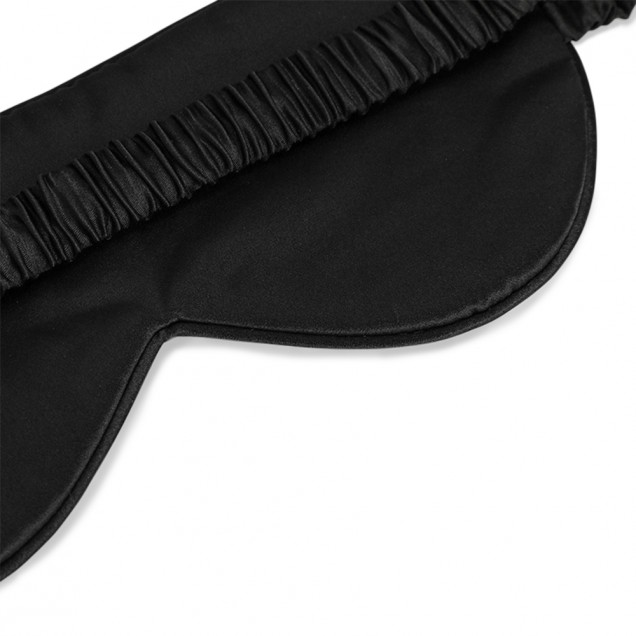 Black Dot Silk Sleep Mask UK Black Dot Silk Sleep Mask UK
