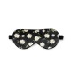 Black Flower Silk Sleep Mask UK