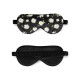 Black Flower Silk Sleep Mask UK