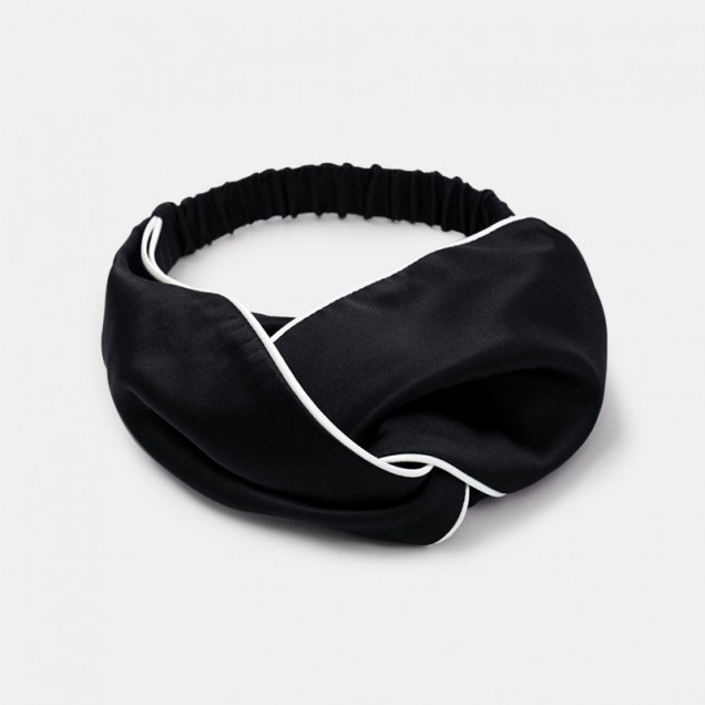 Black & Ivory Silk Headband UK Black & Ivory Silk Headband UK