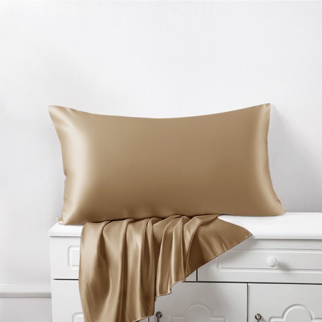 Cappuccino Envelope 22 Momme Mulberry Silk Pillowcase UK Cappuccino Envelope 22 Momme Mulberry Silk Pillowcase UK