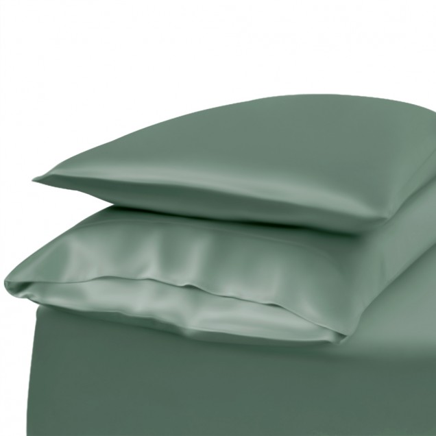Celadon Green Envelope 22 Momme Mulberry Silk Pillowcase UK Celadon Green Envelope 22 Momme Mulberry Silk Pillowcase UK