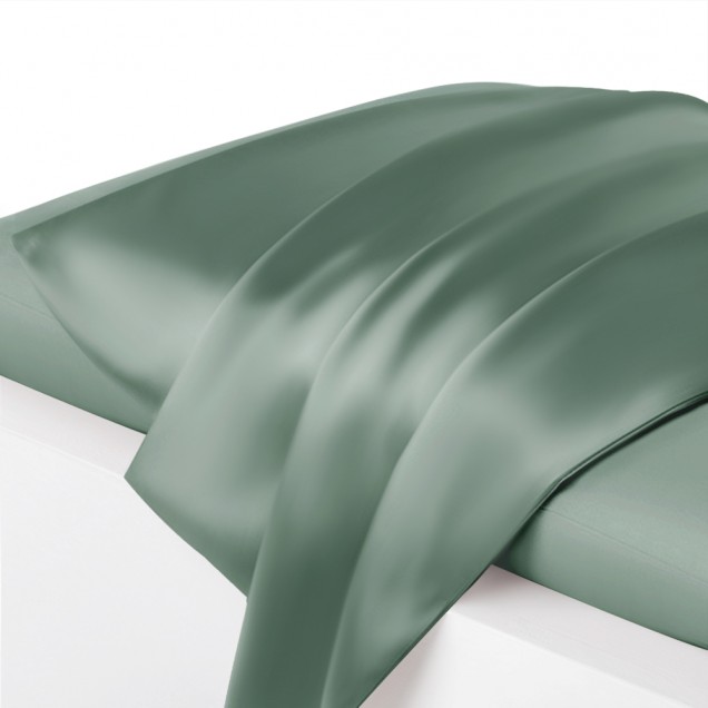 Celadon Green Envelope 22 Momme Mulberry Silk Pillowcase UK Celadon Green Envelope 22 Momme Mulberry Silk Pillowcase UK