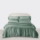 Celadon Green 3 PCS 22 Momme Mulberry Silk Duvet Cover Set UK Celadon Green 3 PCS 22 Momme Mulberry Silk Duvet Cover Set UK