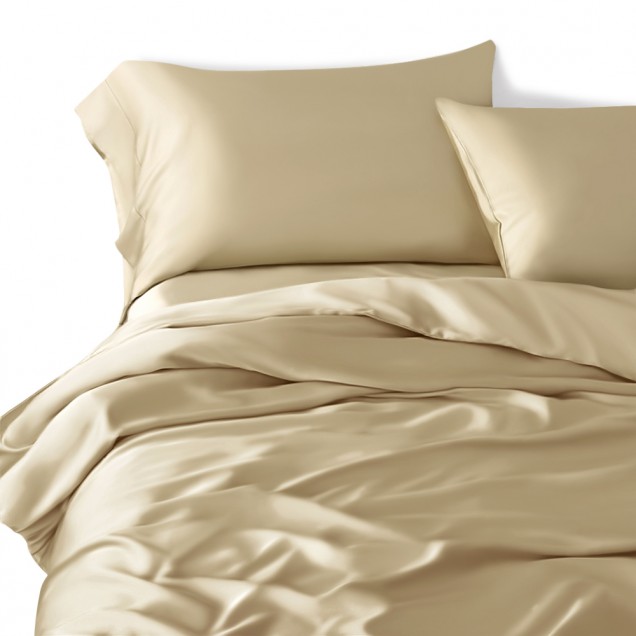 Champagne 22 Momme Mulberry Silk Duvet Cover UK Champagne 22 Momme Mulberry Silk Duvet Cover UK