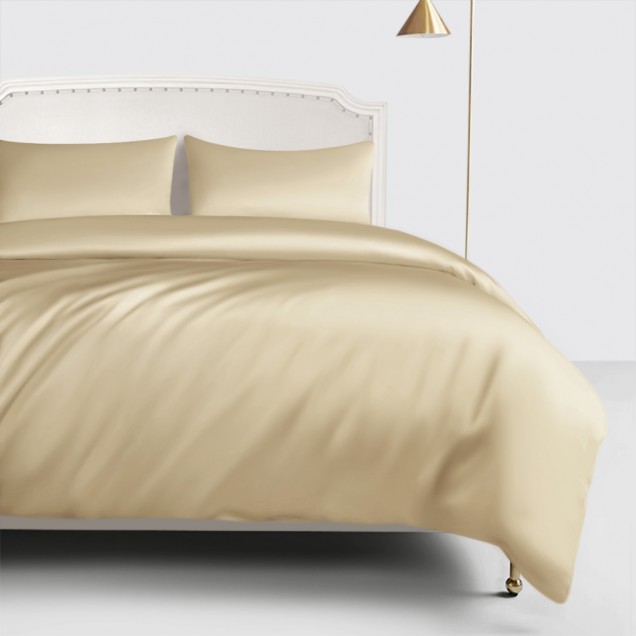 Champagne 22 Momme Mulberry Silk Duvet Cover UK Champagne 22 Momme Mulberry Silk Duvet Cover UK