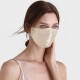 Champagne & White Double-Sided 22 Momme Silk Face Mask UK Champagne & White Double-Sided 22 Momme Silk Face Mask UK