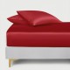 Cherry 22 Momme Mulberry Silk Fitted Sheet UK Cherry 22 Momme Mulberry Silk Fitted Sheet UK
