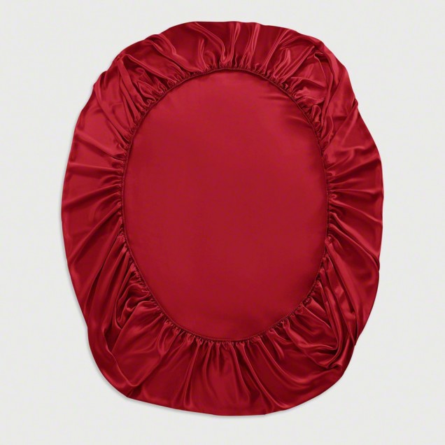 Cherry 22 Momme Mulberry Silk Fitted Sheet UK Cherry 22 Momme Mulberry Silk Fitted Sheet UK