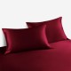 Claret 22 Momme Mulberry Silk Pillowcase with Hidden Zipper UK Claret 22 Momme Mulberry Silk Pillowcase with Hidden Zipper UK