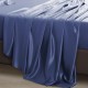 Dark Blue 22 Momme Mulberry Silk Flat Sheet UK Dark Blue 22 Momme Mulberry Silk Flat Sheet UK
