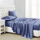Dark Blue 22 Momme Mulberry Silk Sheet Set UK Dark Blue 22 Momme Mulberry Silk Sheet Set UK