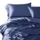 Dark Blue 3 PCS 22 Momme Mulberry Silk Duvet Cover Set UK Dark Blue 3 PCS 22 Momme Mulberry Silk Duvet Cover Set UK