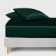 Dark Green 22 Momme Mulberry Silk Fitted Sheet UK Dark Green 22 Momme Mulberry Silk Fitted Sheet UK