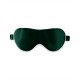 Dark Green & Ivory Suede Rose Silk Eye Mask UK Dark Green & Ivory Suede Rose Silk Eye Mask UK