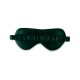 Dark Green & Ivory Suede Rose Silk Eye Mask UK Dark Green & Ivory Suede Rose Silk Eye Mask UK