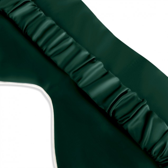 Dark Green & Ivory Suede Rose Silk Eye Mask UK Dark Green & Ivory Suede Rose Silk Eye Mask UK