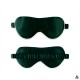 Dark Green & Ivory Suede Rose Silk Eye Mask UK Dark Green & Ivory Suede Rose Silk Eye Mask UK