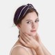 Dark Purple & Ivory Silk Headband UK Dark Purple & Ivory Silk Headband UK