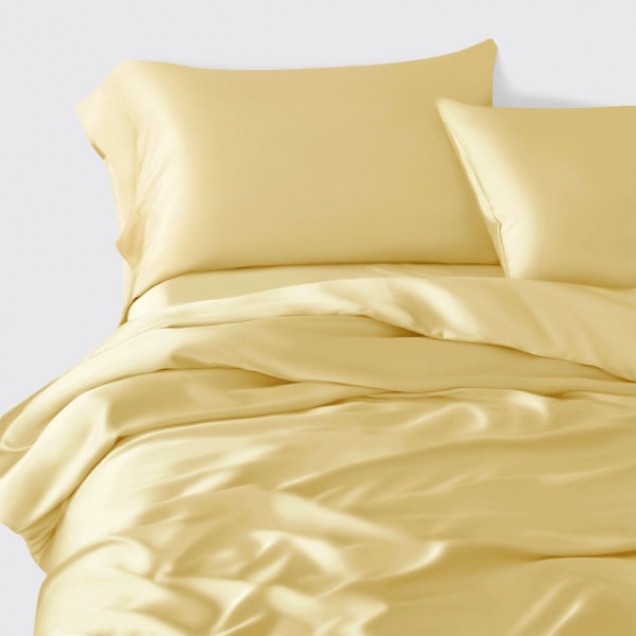 Gold 22 Momme Mulberry Silk Duvet Cover UK Gold 22 Momme Mulberry Silk Duvet Cover UK
