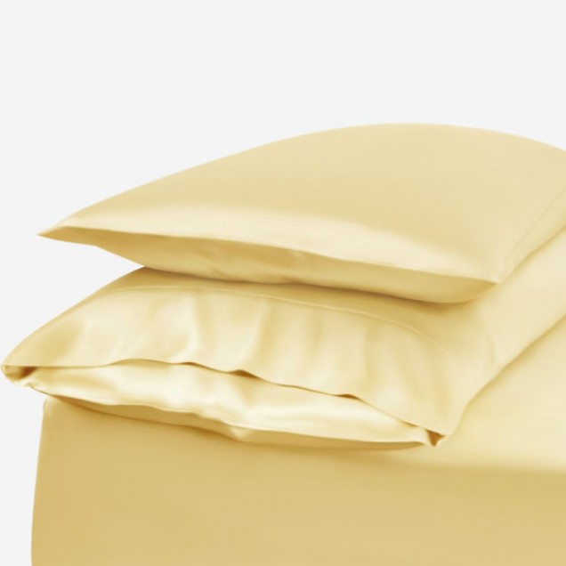 Gold Envelope 22 Momme Mulberry Silk Pillowcase UK Gold Envelope 22 Momme Mulberry Silk Pillowcase UK