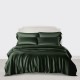 Hunter Green 3 PCS 22 Momme Mulberry Silk Duvet Cover Set UK Hunter Green 3 PCS 22 Momme Mulberry Silk Duvet Cover Set UK