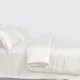 Ivory 3 PCS 22 Momme Mulberry Silk Duvet Cover Set UK Ivory 3 PCS 22 Momme Mulberry Silk Duvet Cover Set UK