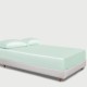 Light Cyan 22 Momme Mulberry Silk Fitted Sheet UK Light Cyan 22 Momme Mulberry Silk Fitted Sheet UK