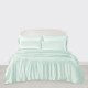 Light Cyan 3 PCS 22 Momme Mulberry Silk Duvet Cover Set UK Light Cyan 3 PCS 22 Momme Mulberry Silk Duvet Cover Set UK