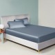 Misty Blue 22 Momme Mulberry Silk Sheet Set UK Misty Blue 22 Momme Mulberry Silk Sheet Set UK