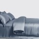 Misty Blue 3 PCS 22 Momme Mulberry Silk Duvet Cover Set UK Misty Blue 3 PCS 22 Momme Mulberry Silk Duvet Cover Set UK