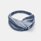 Misty Blue & Ivory Silk Headband UK Misty Blue & Ivory Silk Headband UK