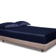 Navy 22 Momme Mulberry Silk Fitted Sheet UK Navy 22 Momme Mulberry Silk Fitted Sheet UK