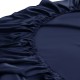 Navy 22 Momme Mulberry Silk Fitted Sheet UK Navy 22 Momme Mulberry Silk Fitted Sheet UK