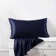 Navy Envelope 22 Momme Mulberry Silk Pillowcase UK Navy Envelope 22 Momme Mulberry Silk Pillowcase UK