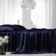 Navy 22 Momme Mulberry Silk Sheet Set UK