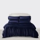 Navy 3 PCS 22 Momme Mulberry Silk Duvet Cover Set UK Navy 3 PCS 22 Momme Mulberry Silk Duvet Cover Set UK