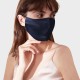 Navy & Black Double-Sided 22 Momme Silk Face Mask UK