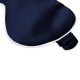 Navy & Ivory Suede Rose Silk Eye Mask UK