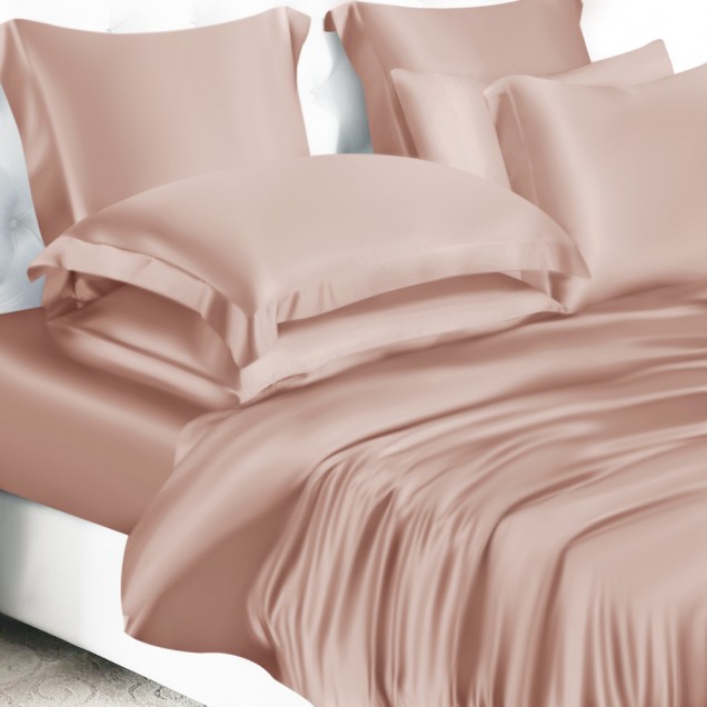 Pearl Pink 22 Momme Mulberry Silk Duvet Cover UK Pearl Pink 22 Momme Mulberry Silk Duvet Cover UK